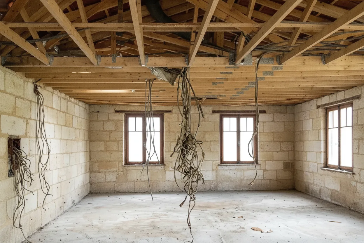 Électricien à sucy-en-brie — avant (chantier 3)